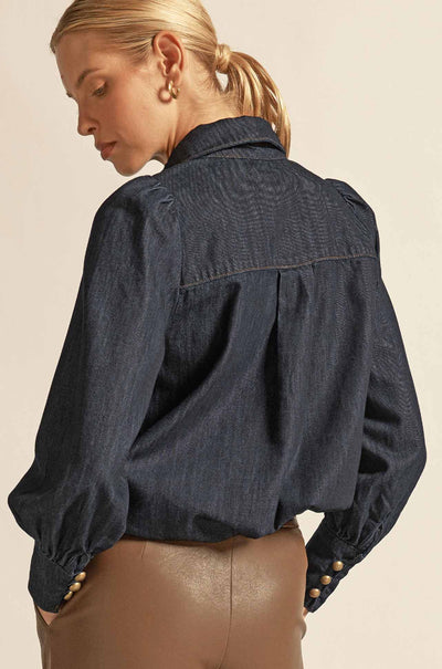 Zoe Kratzmann - resonate top in dark denim