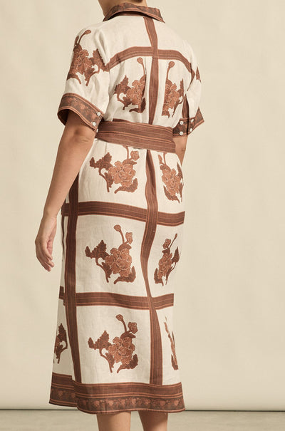 zoe kratzmann - roam dress in coffee collage