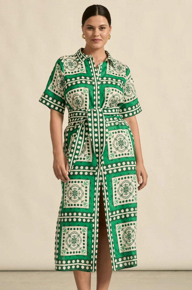 zoe kratzmann - roam dress in parrot scarf