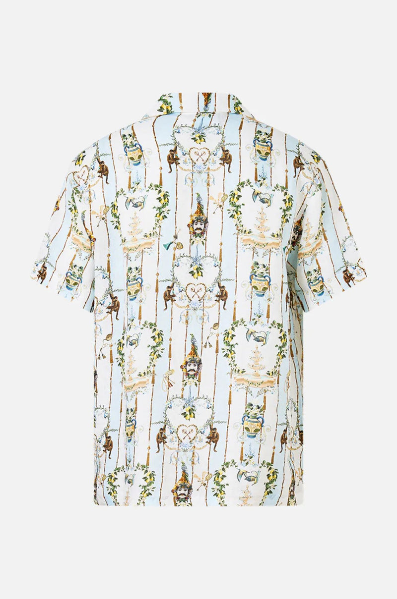Camilla - Venus On A Vespa Short Sleeve Cabana Shirt