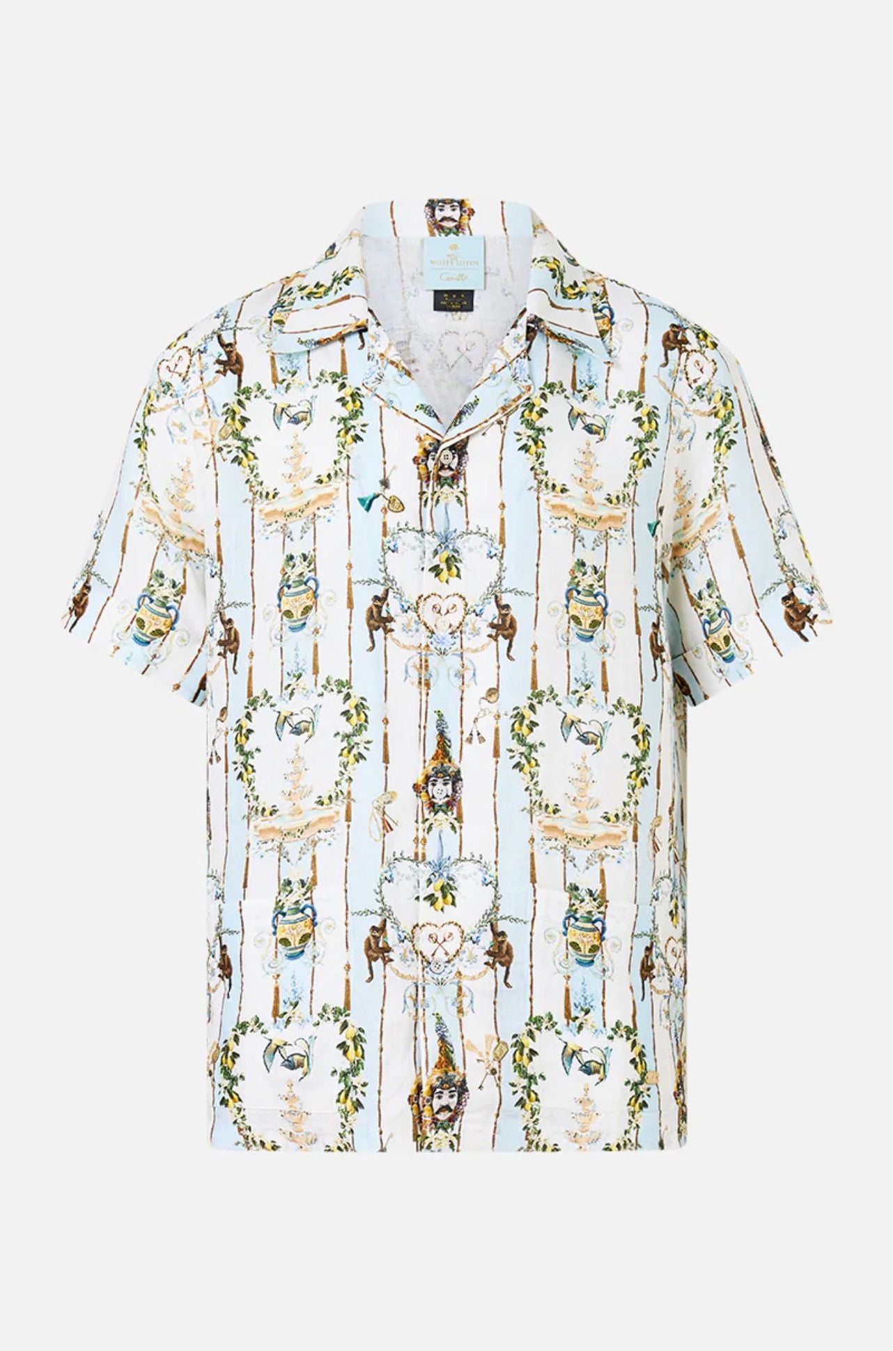 Camilla - Venus On A Vespa Short Sleeve Cabana Shirt