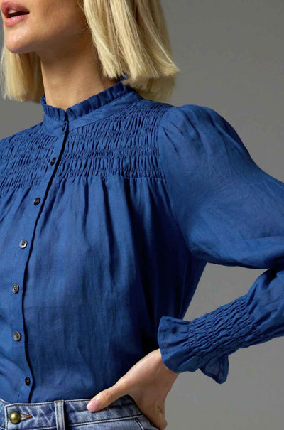 zoe kratzmann - skylark top in azure