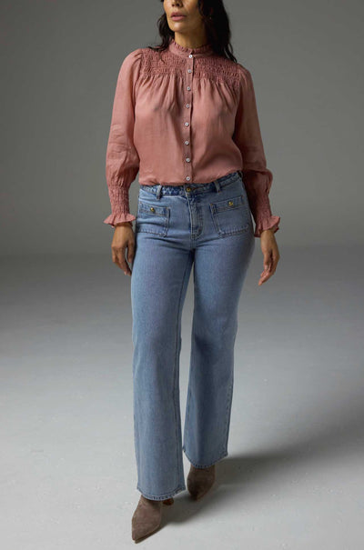 zoe kratzmann - skylark top in tearose