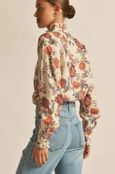 Zoe Kratzmann - stir top in heirloom bloom