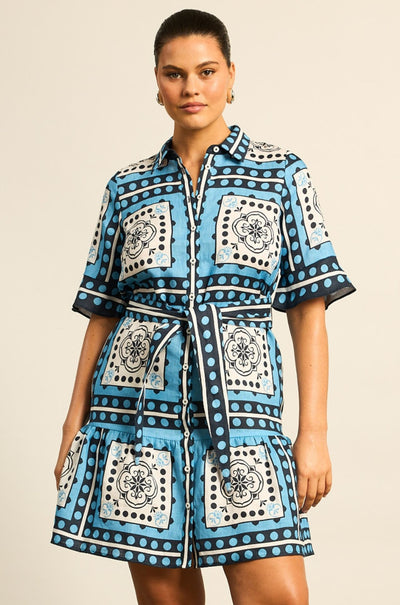 zoe kratzmann - submerge dress in bay scarf