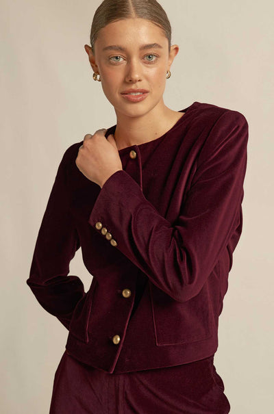 Zoe Kratzmann - sway jacket in berry