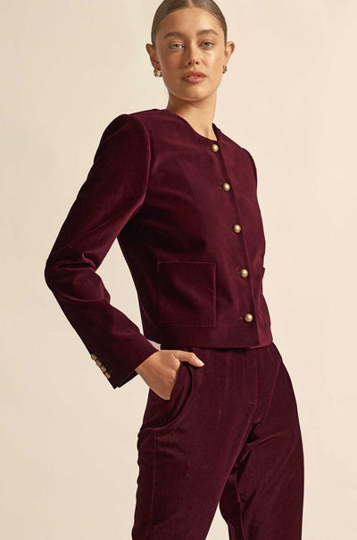 Zoe Kratzmann - sway jacket in berry