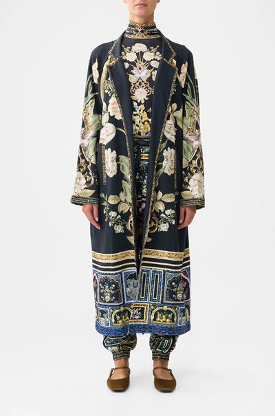 Camilla - Ottoman Elegance Sweat-Trench Coat