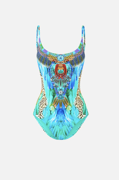 Camilla - Jungle Flight Scoop Neck One Piece w/ Scoop Back