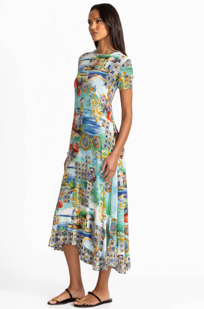 Johnny Was - The Janie Favorite Asymmetric Hem Short Sleeve Dress
