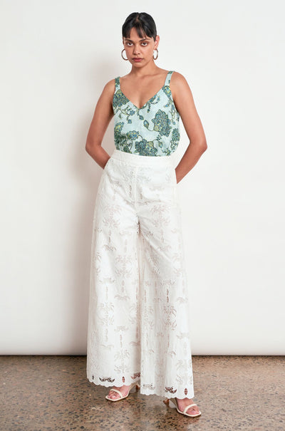 Zoe Kratzmann - tattle pant in alabaster