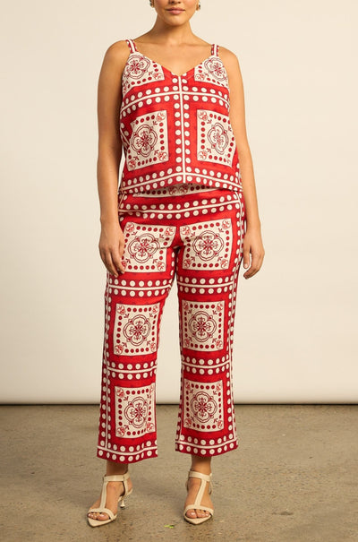 zoe kratzmann - tide pant in poppy scarf