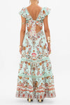 Camilla - Weaving Worlds Tiered Dress With Neck Frill