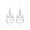 Nicole Fendel - Alissa Mini Beaded Earrings in Silver & White
