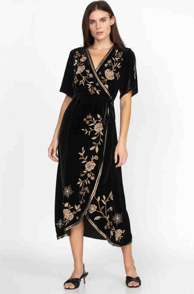 Johnny Was - Ally Velvet Wrap Dress
