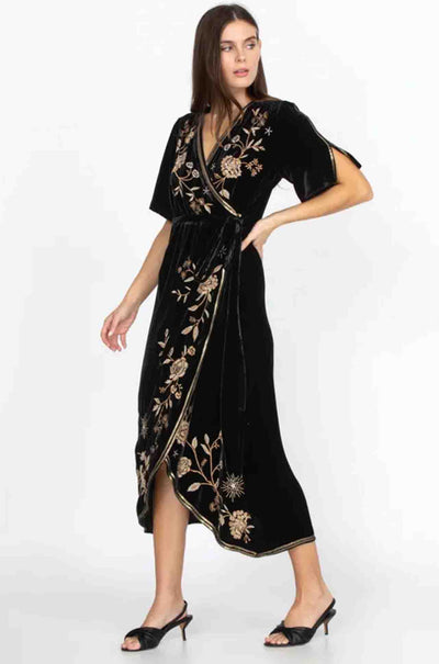 Johnny Was - Ally Velvet Wrap Dress