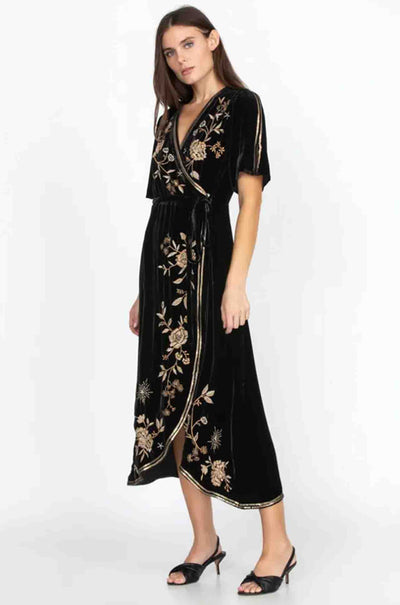 Johnny Was - Ally Velvet Wrap Dress
