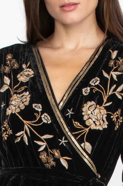Johnny Was - Ally Velvet Wrap Dress