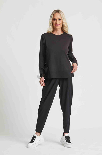 Paula Ryan - Ankle Pleat Pant in Micro Jersey