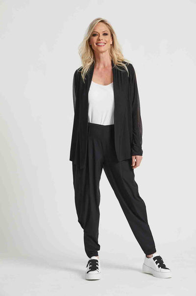 Paula Ryan - Ankle Pleat Pant in Micro Jersey