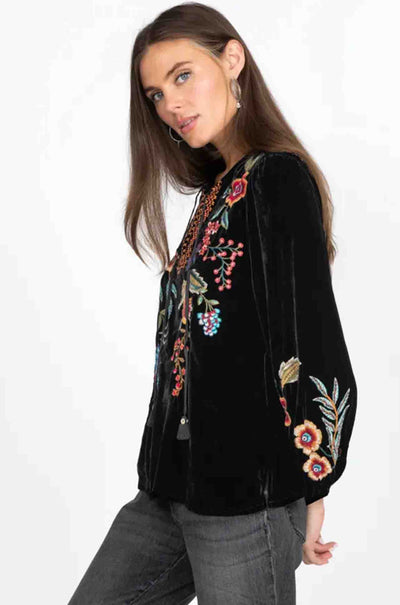 Johnny Was - Ardell Velvet Relaxed Blouse