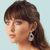 Nicole Fendel - Ava Statement Earrings in Silver