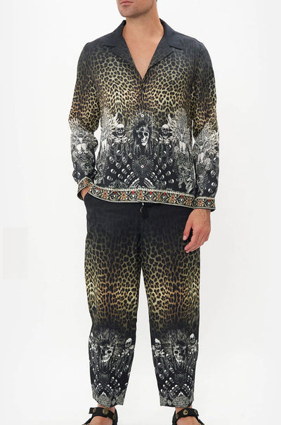 Camilla - Order Of Disorder Long Sleeve Camp Collared Shirt