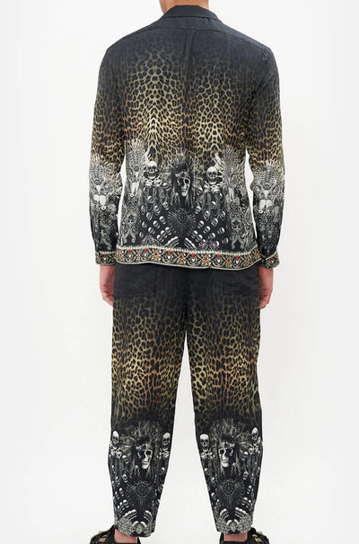 Camilla - Order Of Disorder Long Sleeve Camp Collared Shirt