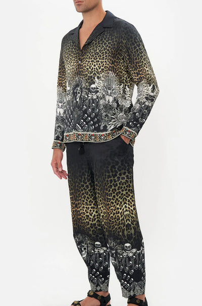 Camilla - Order Of Disorder Long Sleeve Camp Collared Shirt