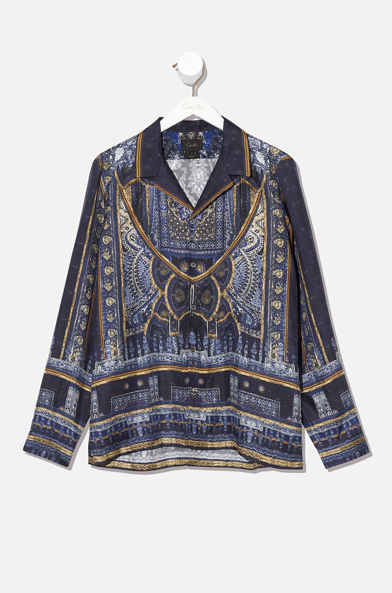 Camilla - Forever Family Long Sleeve Camp Collared Shirt