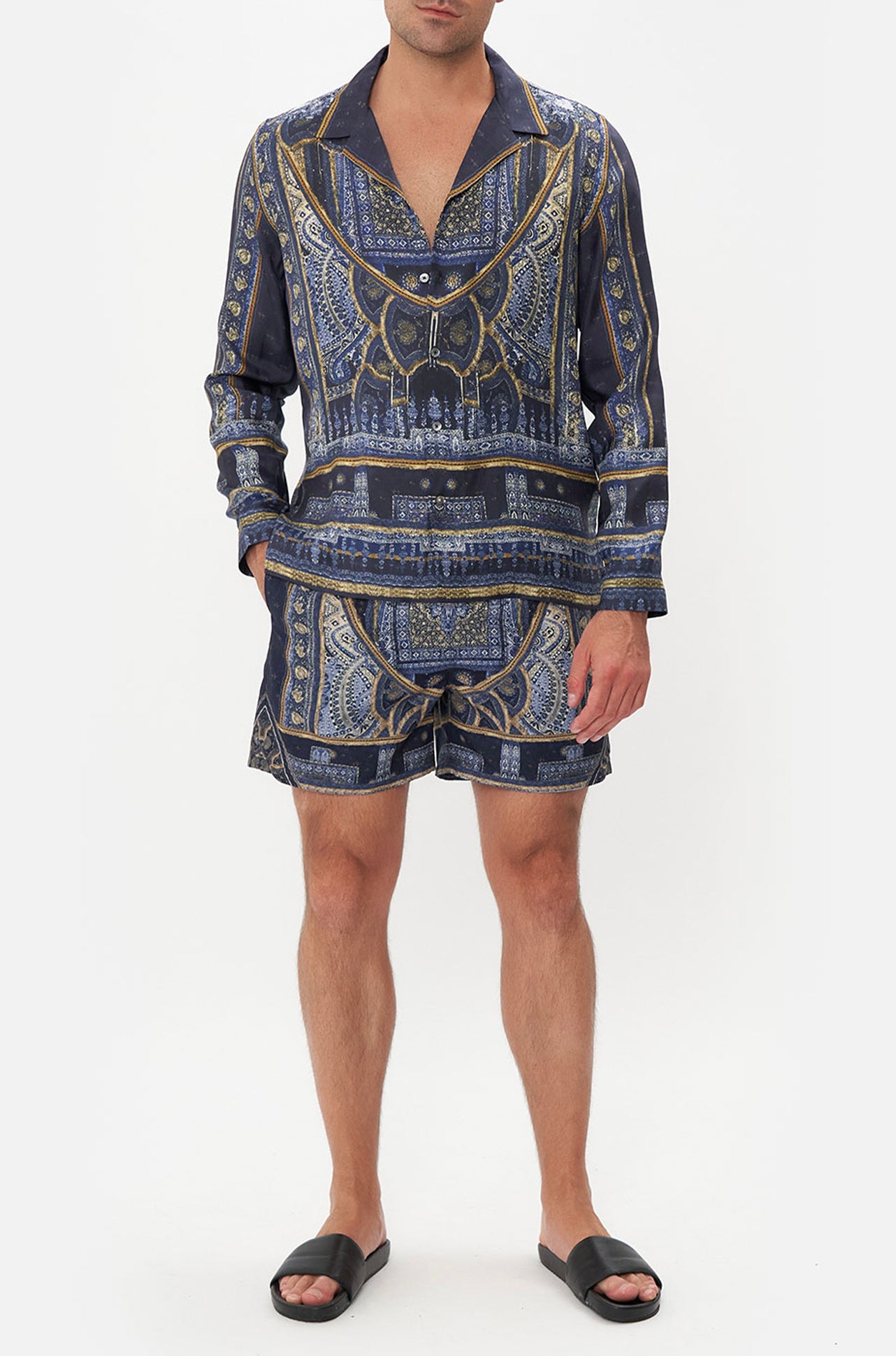 Camilla - Forever Family Long Sleeve Camp Collared Shirt