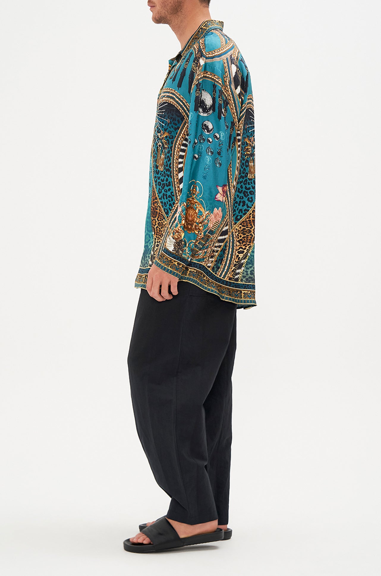 Camilla - Tiger Pants Mens Oversized Shirt