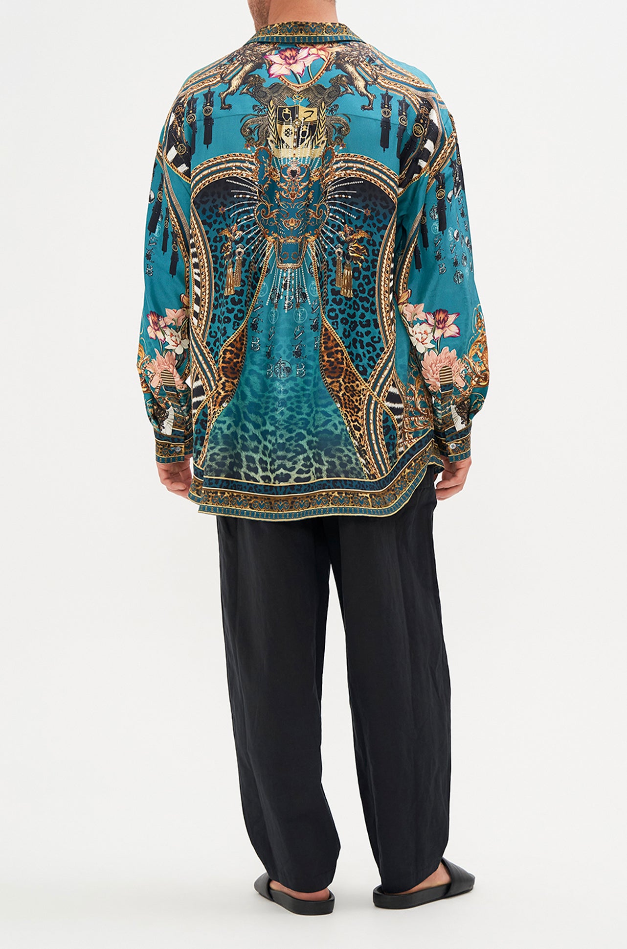 Camilla - Tiger Pants Mens Oversized Shirt
