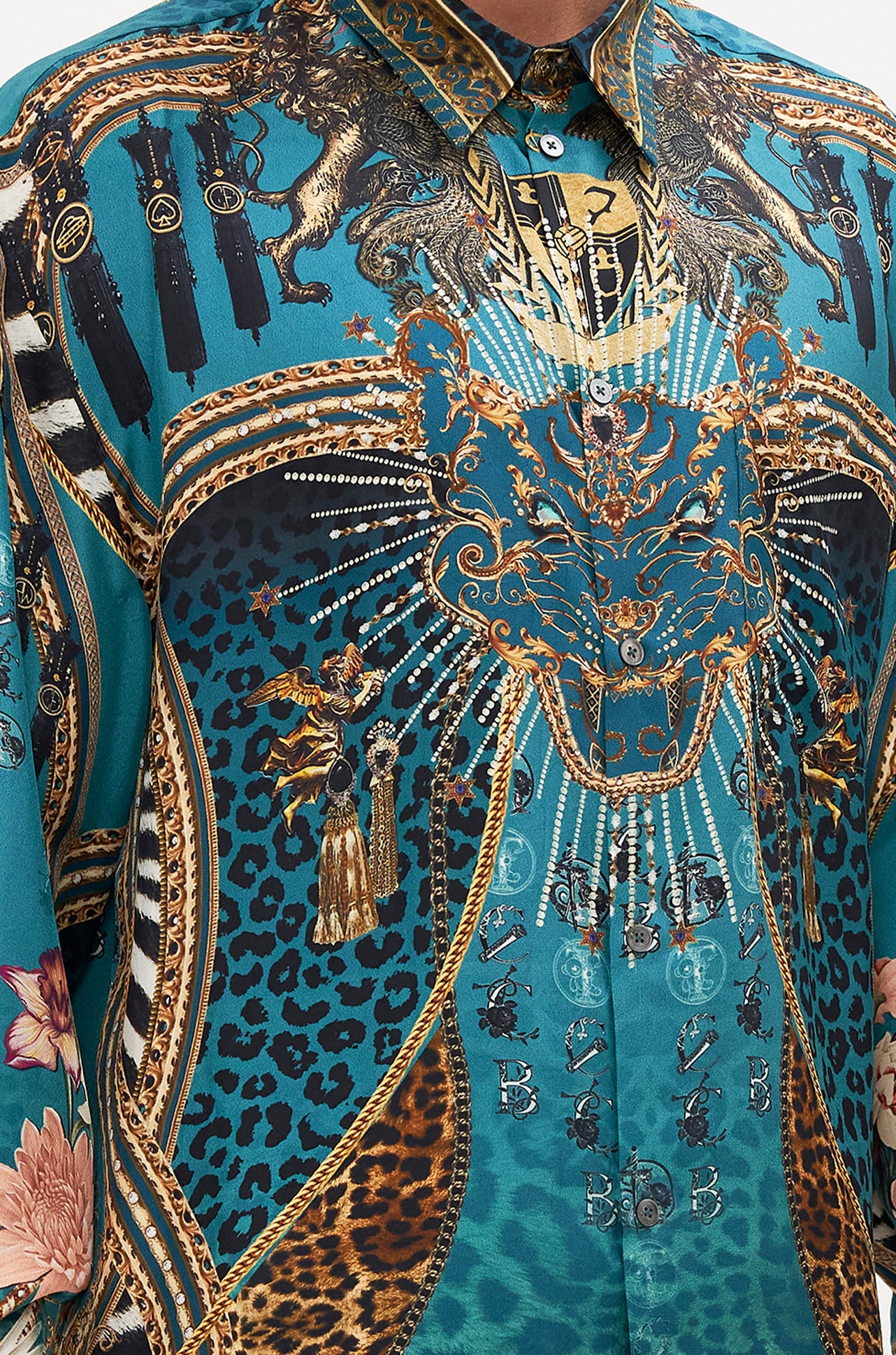 Camilla - Tiger Pants Mens Oversized Shirt