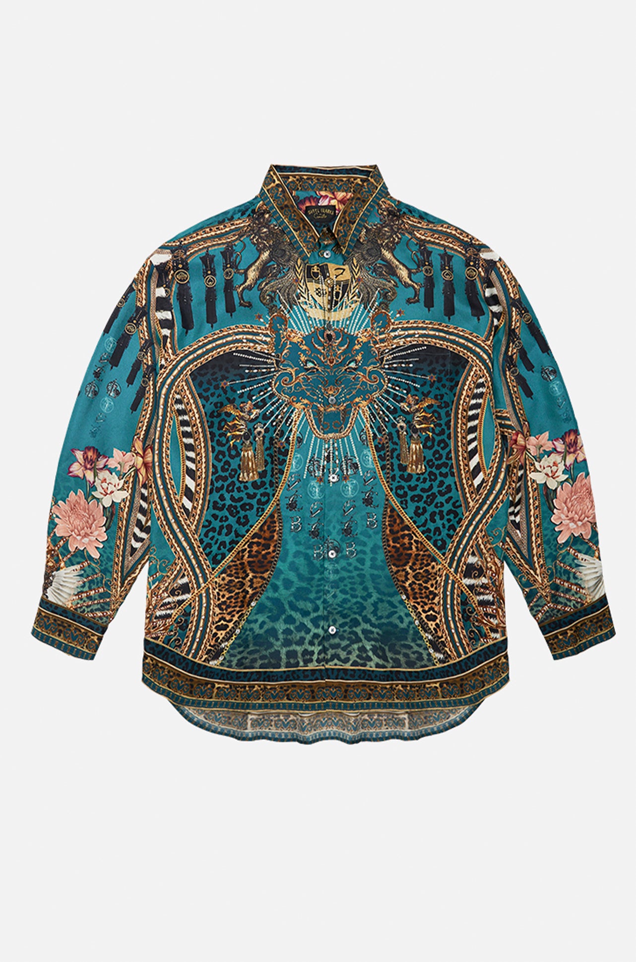 Camilla - Tiger Pants Mens Oversized Shirt