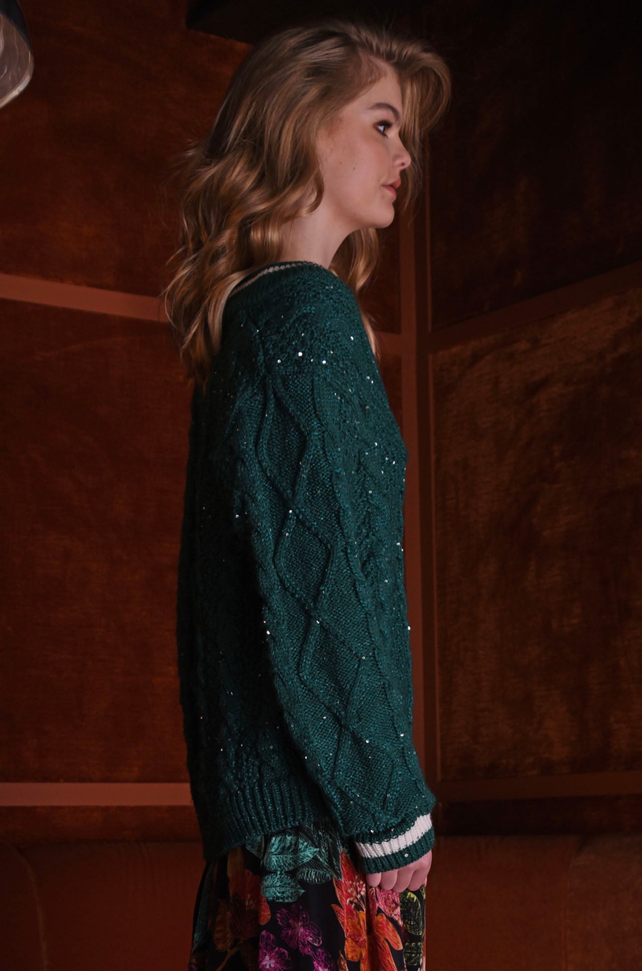 Cooper - Feeling The Sparkle Knit For A Queen Jersey in Forest