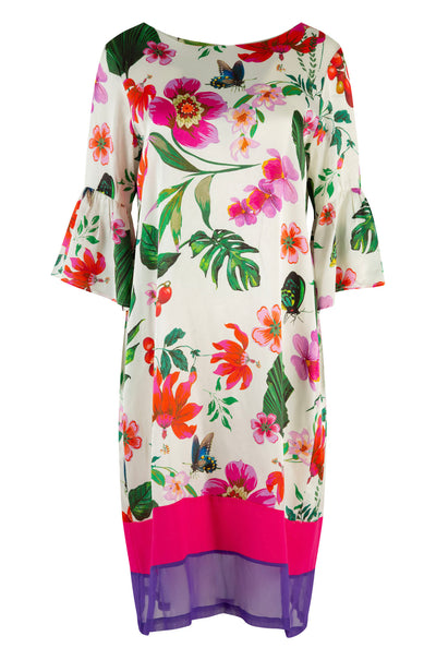 Cooper - Satin Returns Floral Hemmingway Dress