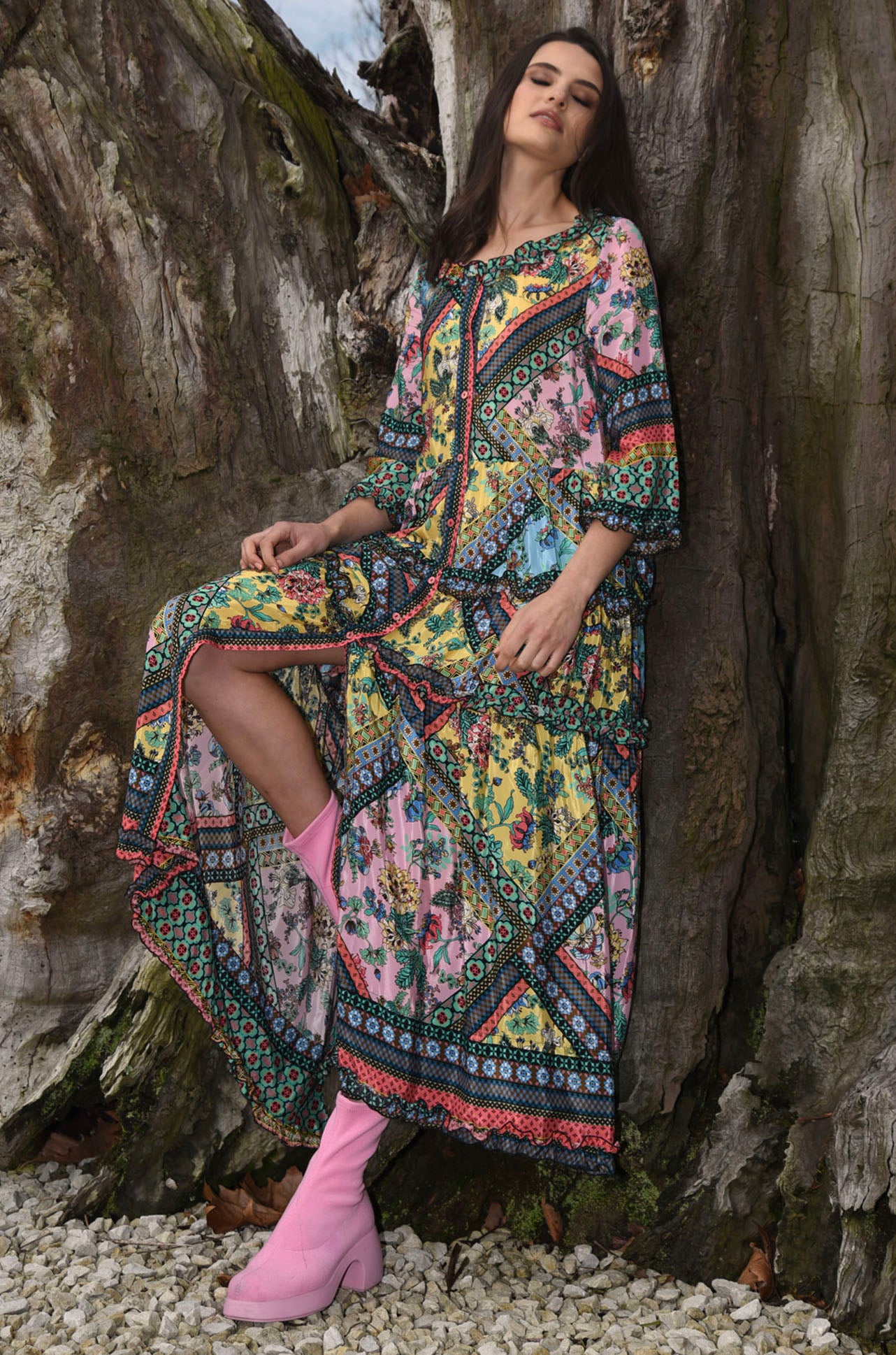 Curate Crossroads Love Long Dress Zambezee