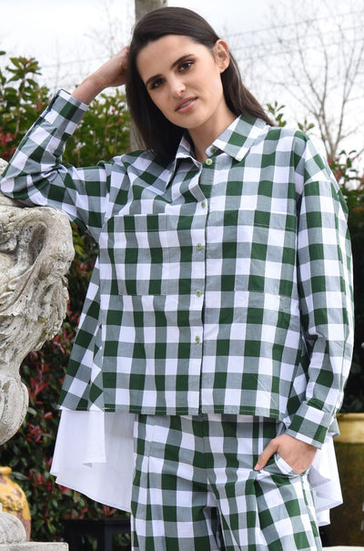 Curate - Lay A Table Double Feature Top in Khaki