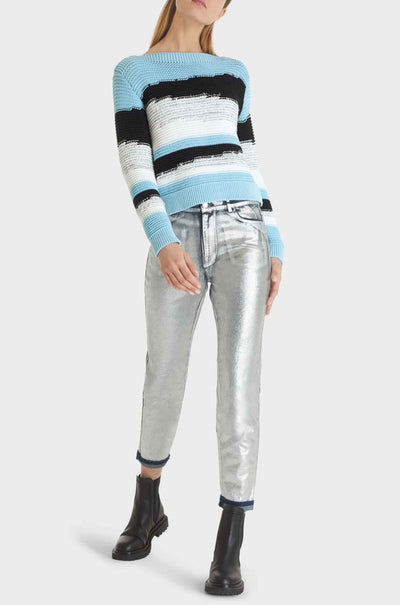 Marc Cain - Chunky Knit Striped Sweater