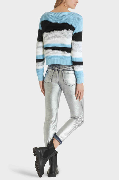 Marc Cain - Chunky Knit Striped Sweater