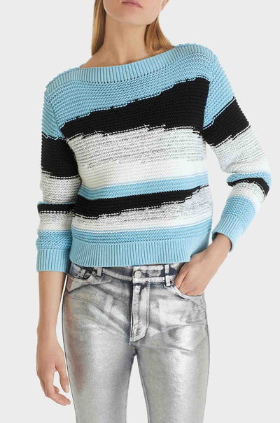 Marc Cain - Chunky Knit Striped Sweater