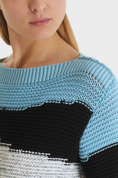 Marc Cain - Chunky Knit Striped Sweater