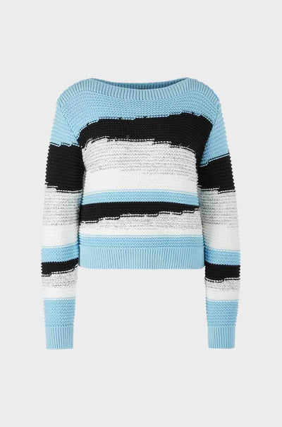 Marc Cain - Chunky Knit Striped Sweater