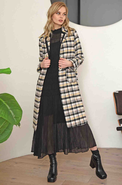 Coop - Check In Coat Unquote Coat in Black