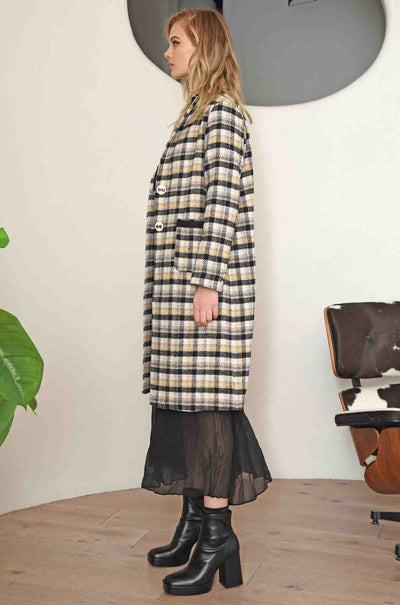 Coop - Check In Coat Unquote Coat in Black