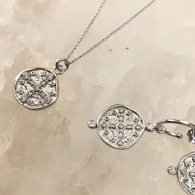 Nicole Fendel - Cross Of The Earth Necklace in Silver