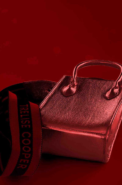 Trelise Cooper - Crushing On You Mini Tote in Red Metallic
