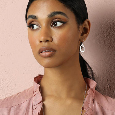 Nicole Fendel - Demi Earrings in Silver & Freshwater Pearl
