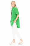 Mela Purdie - Relaxed Cuff Shirt in Leaf Microprene